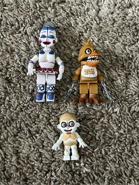 FNAF Mcfarlane Minifig Set Of 3 Sister Bundle